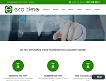 Tablet Screenshot of eco-time.com